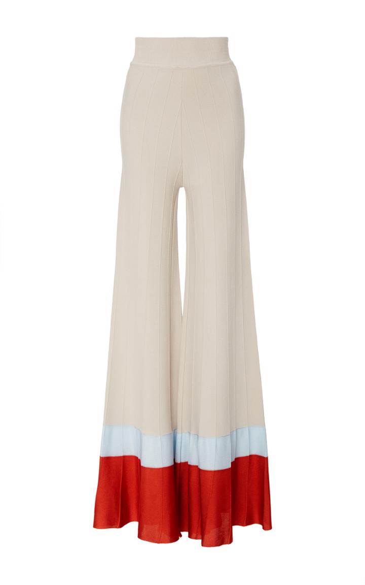 Pepa Pombo Wide Leg Ribbed Pant
