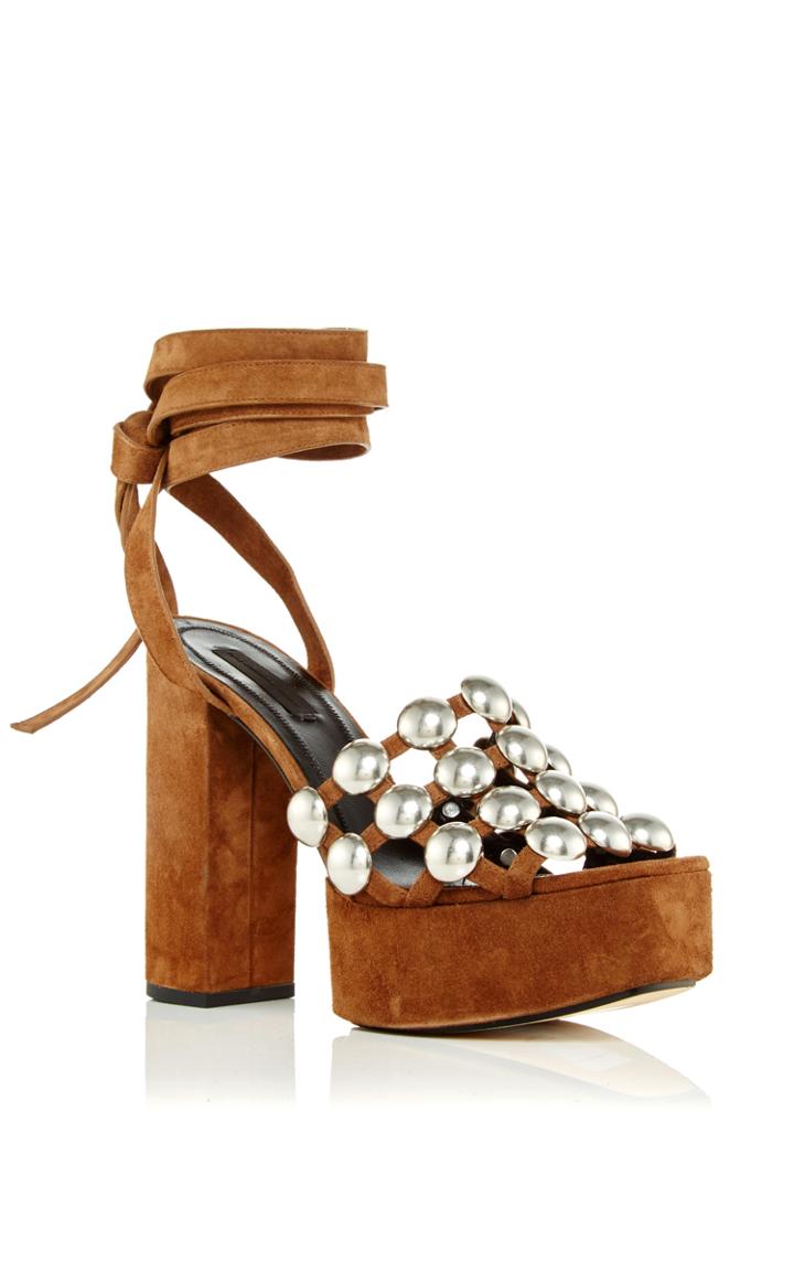 Alexander Wang Alys Nut Suede Platforms