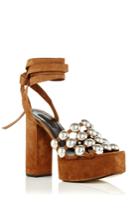 Alexander Wang Alys Nut Suede Platforms