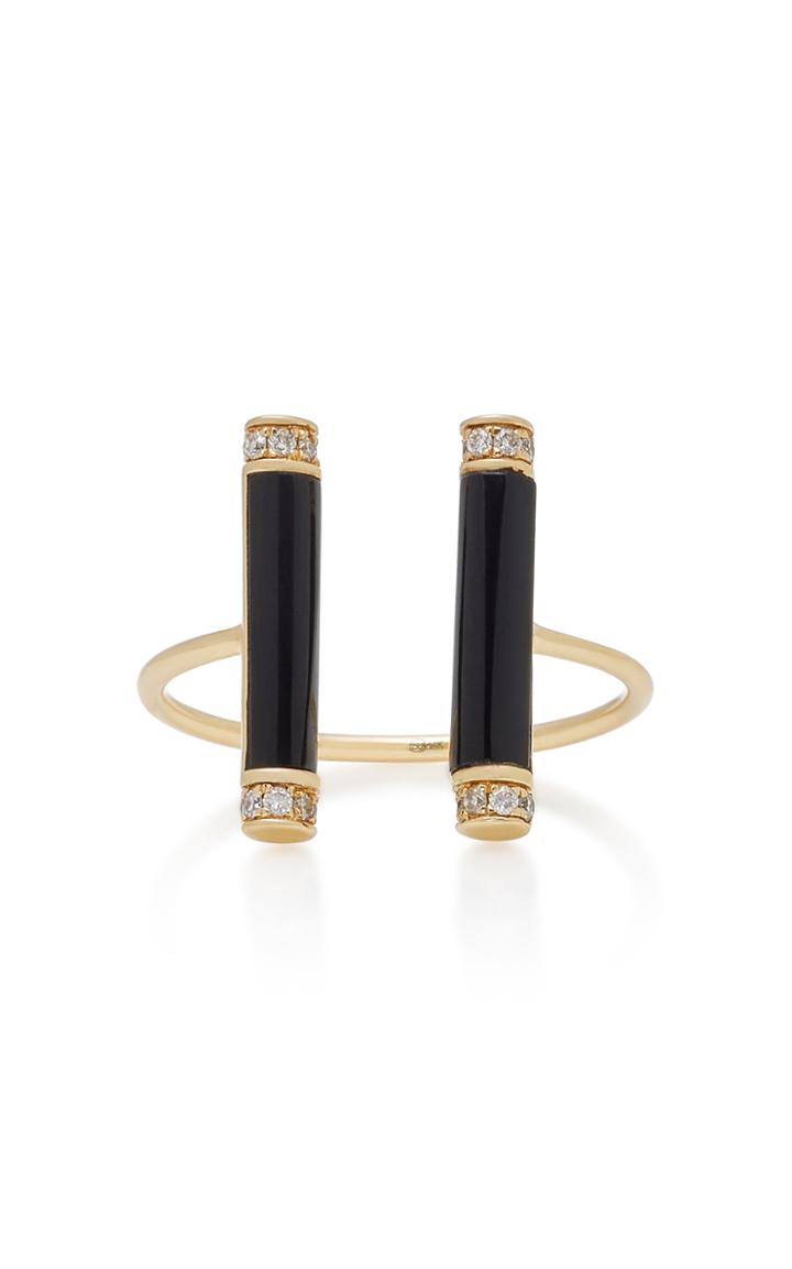 Sydney Evan Long Onyx Roll Ring