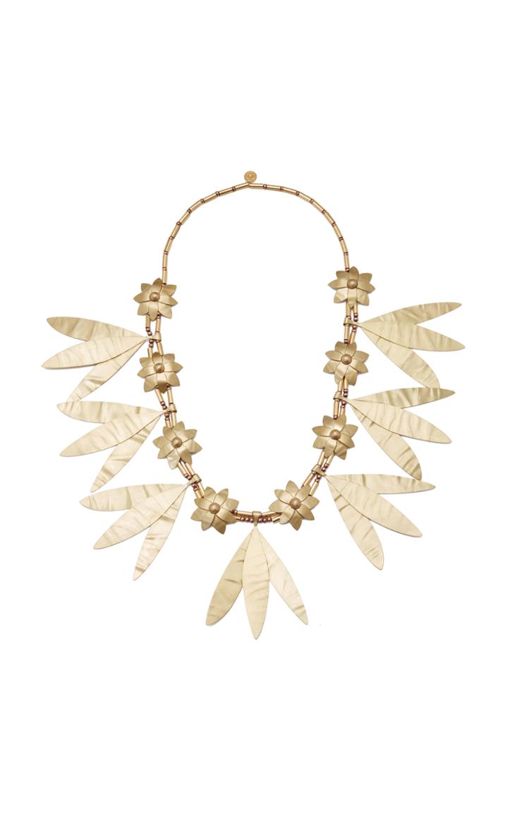 Tory Burch Willow Leaf Necklace