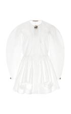 Moda Operandi Christopher Kane Petal Embroidered Gathered Cotton Dress Size: 38