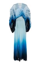 Jonathan Simkhai Ombre Satin Combo Chiffon Dress