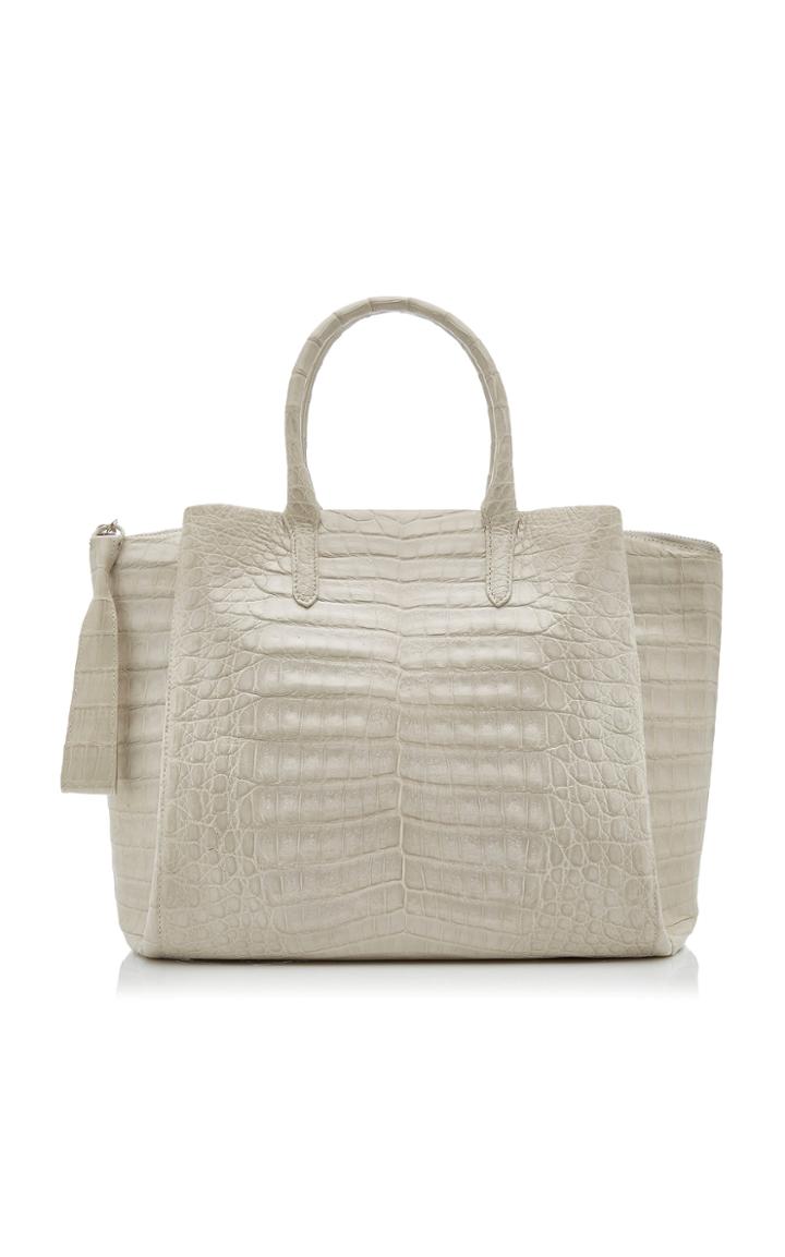 Moda Operandi Nancy Gonzalez Camille Zip Crocodile Tote