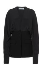 Silvia Tcherassi Silk And Wool-blend Charlotte Jacket
