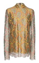 Etro Lace-printed Satin Top