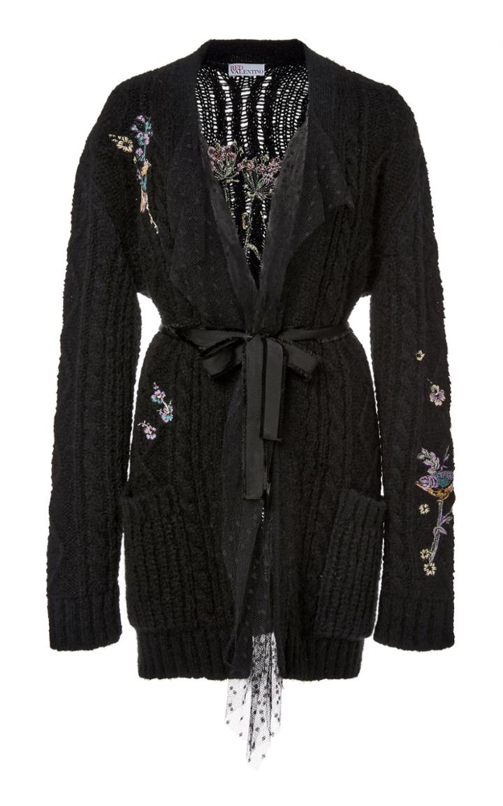 Red Valentino Embroidered Cardigan