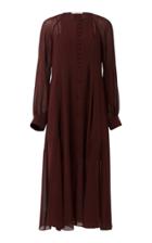 Dorothee Schumacher Sheer Movement Silk Dress