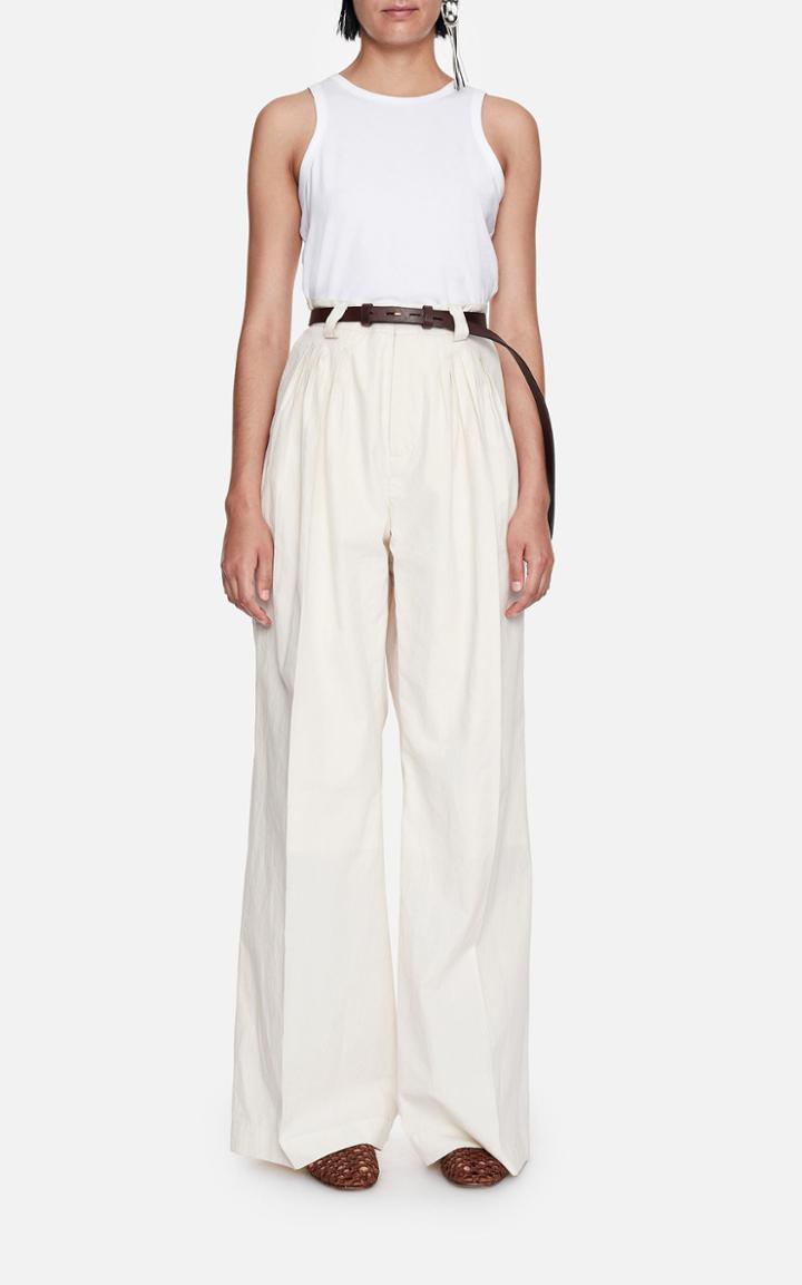 Moda Operandi Mark Kenly Domino Tan Parker Wide Leg Pant