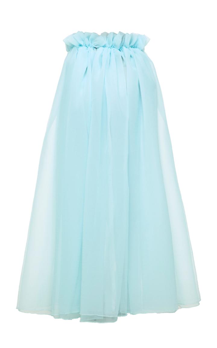 Moda Operandi Mach & Mach Organza Open Maxi Skirt