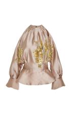 Bibhu Mohapatra Embellished Peplum Blouse