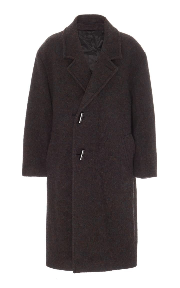 Moda Operandi Lemaire Belted Wool-blend Coat Size: M