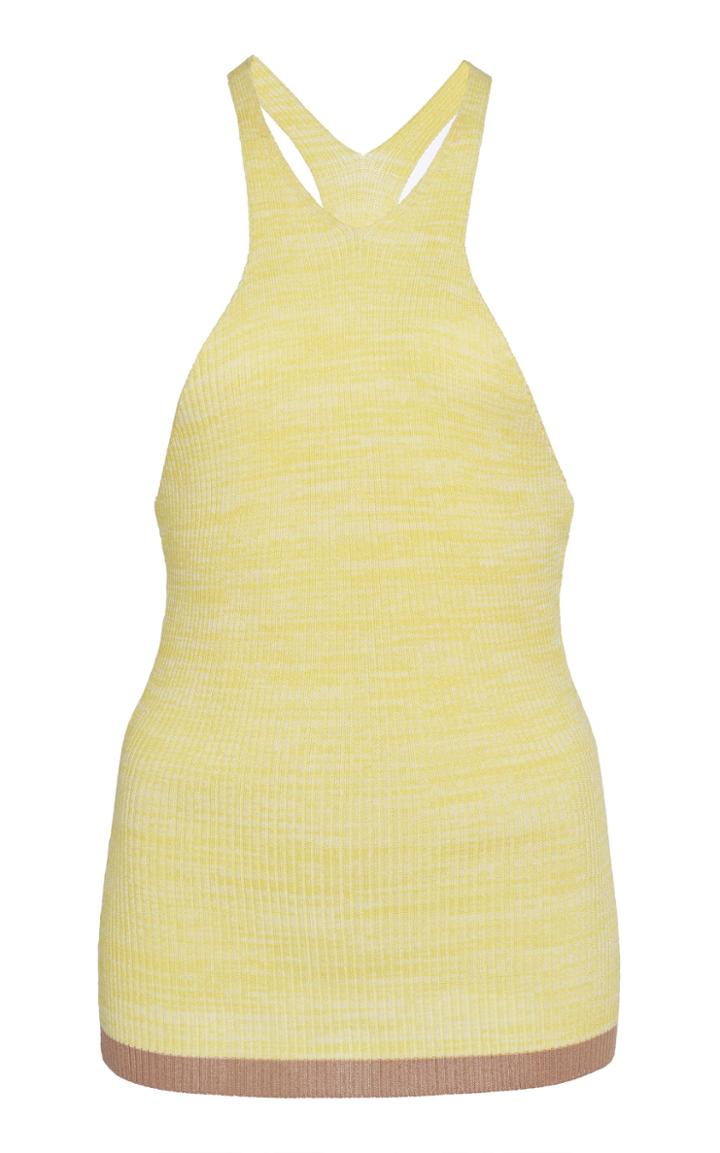 Christopher Esber Racerback Ribbed Knit Tank