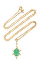 M.spalten 18k Gold, Emerald And Diamond Necklace
