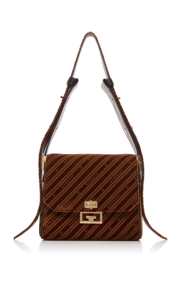 Givenchy Eden Medium Velvet-jacquard Shoulder Bag