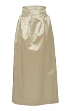 Christopher Esber High-rise Metallic Satin Skirt