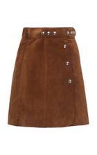 Prada Studded Suede Mini Skirt