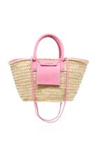 Jacquemus Le Panier Soleil Suede-trimmed Straw Tote