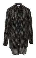 Red Valentino Polka Dot Button Down Top