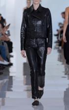 Roberto Cavalli Leather Embossed Trousers