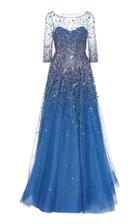 Jenny Packham Charisse Embellished Tulle Gown