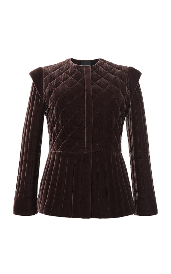 Lake Studio Velvet Quilted Short Jacket