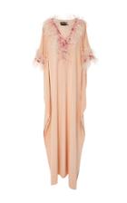 Christian Siriano Feather Embellished Caftan