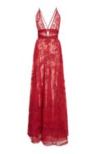 Zuhair Murad Fresque Embellished Silk-organza Gown