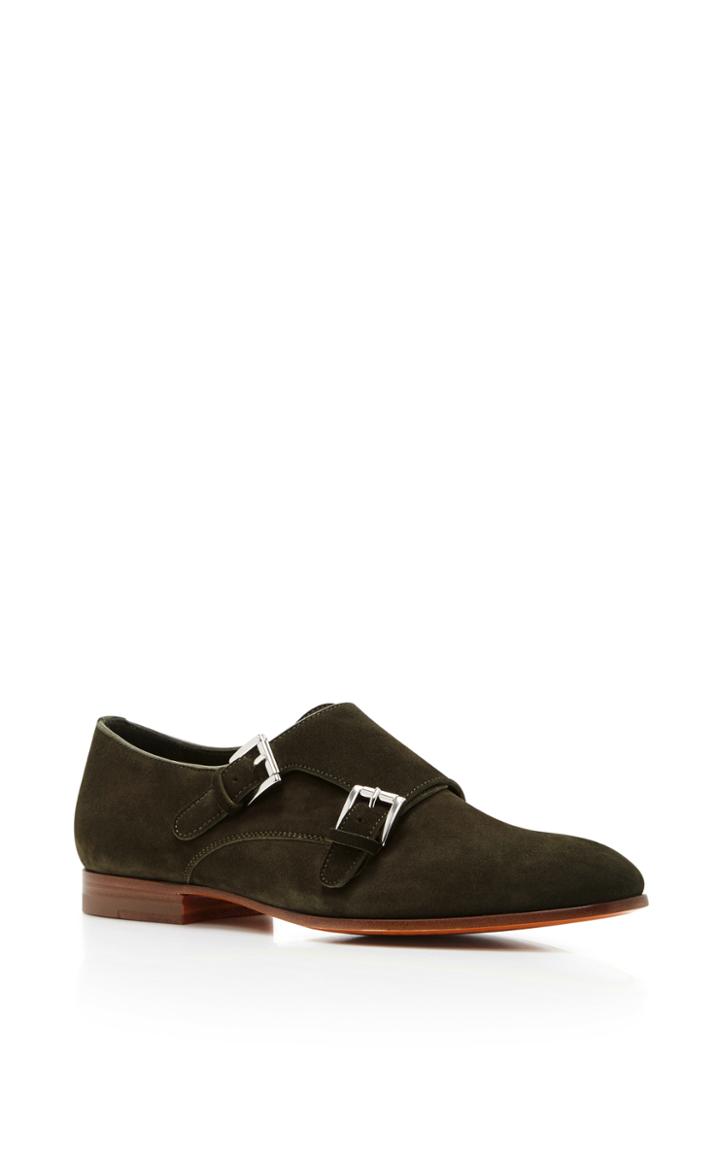 Santoni Low Ankle Buckle Shoe
