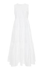 Co Tiered Cotton-poplin Midi Dress