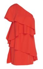 Lanvin One-shoulder Ruffle Dress
