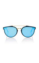 Super By Retrosuperfuture Giaguaro Aviator-style Gold-tone Acetate Sunglasses