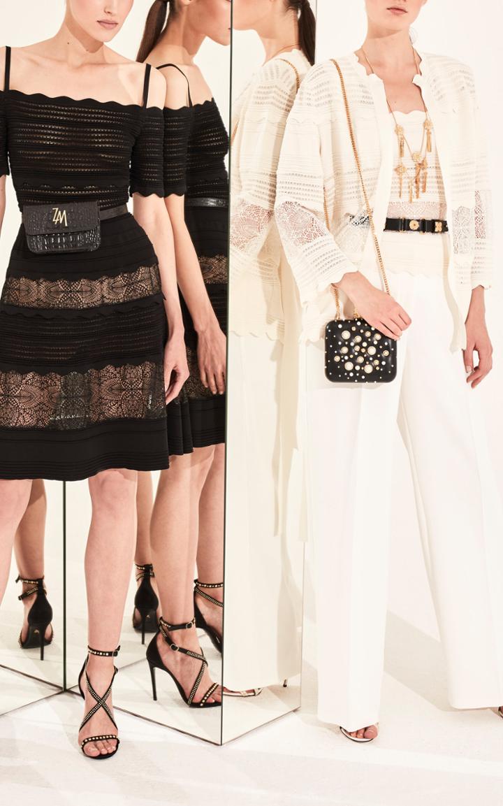 Moda Operandi Zuhair Murad Scallop And Lace-detailed Crepe Mini Dress Size: 32