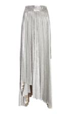 A.w.a.k.e. Metallic Pleated Midi Skirt