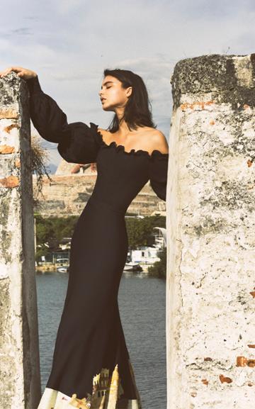 Andres Otalora San Francisco Linen Maxi Skirt