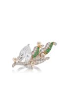Anabela Chan Lily Of The Valley 18k Gold Vermeil And Multi-stone Ring