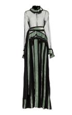 Bottega Veneta Long Sleeve Stripe Gown