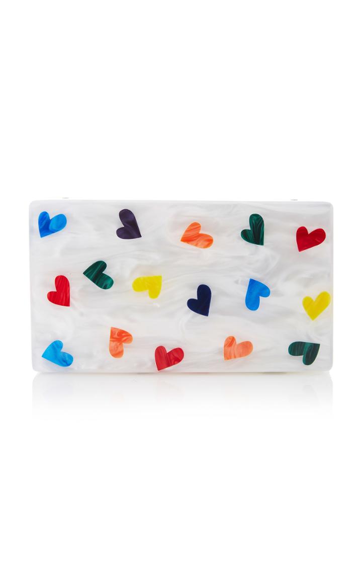 Edie Parker Mini Hearts Jean Clutch
