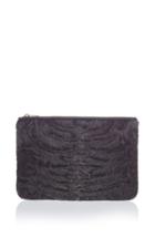 Valextra Fur Busta Passepartout Pouch