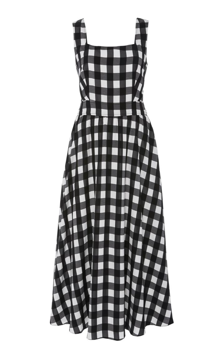 Temperley London Stirling Gingham Voile Midi Dress