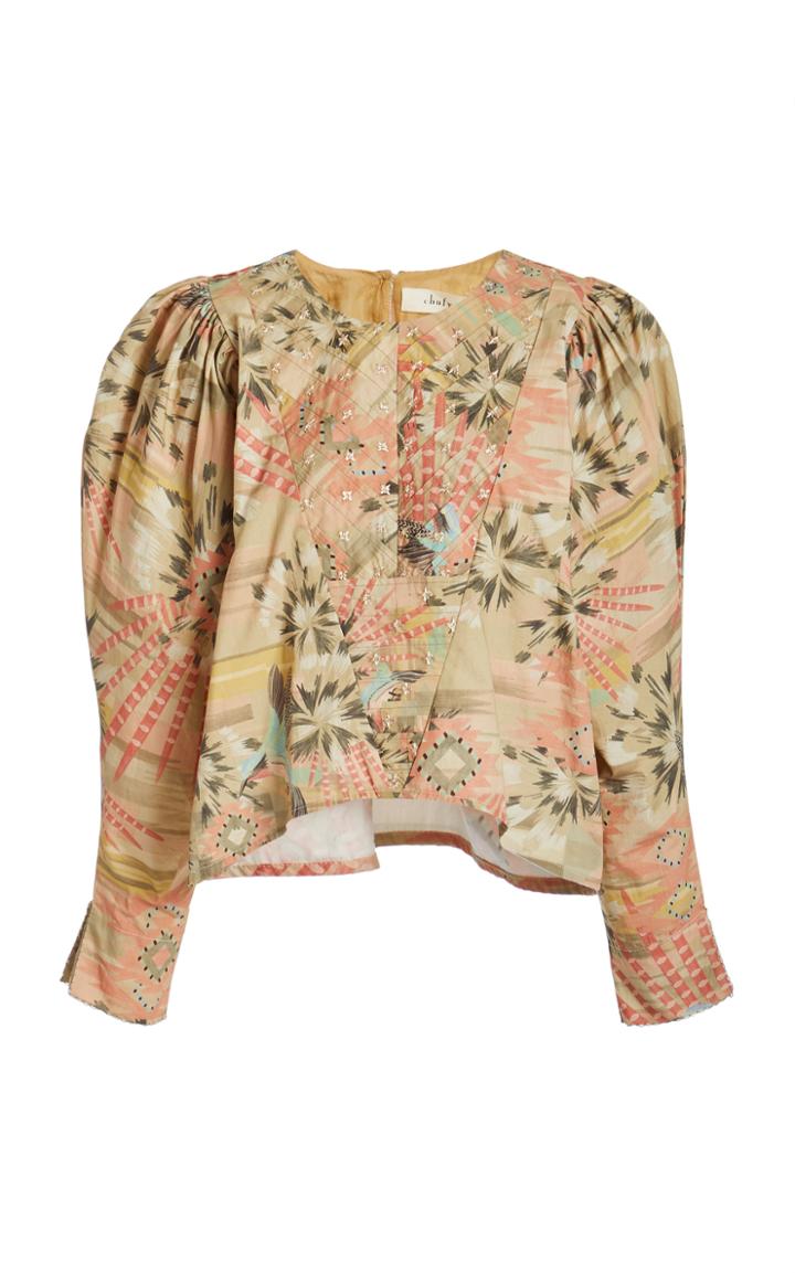 Moda Operandi Chufy Nanuk Printed Cotton Canvas Top