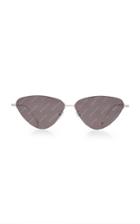 Balenciaga Cat-eye Metal Sunglasses