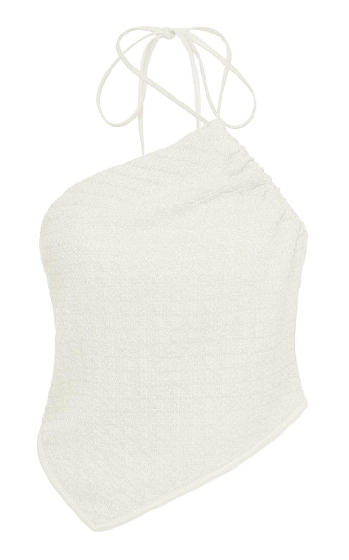 Moda Operandi Nanushka Sky Halter Knit Tank Top Size: L