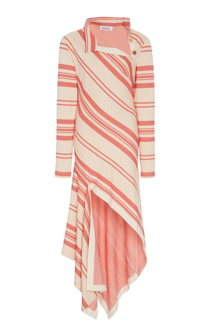 Moda Operandi Monse Asymmetric Striped Jersey Dress Size: 0