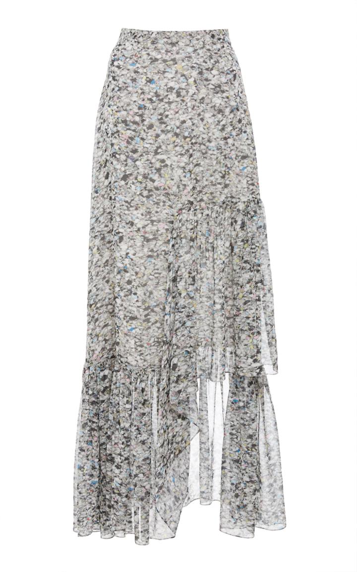 Rosetta Getty Ruffle Cutout Skirt