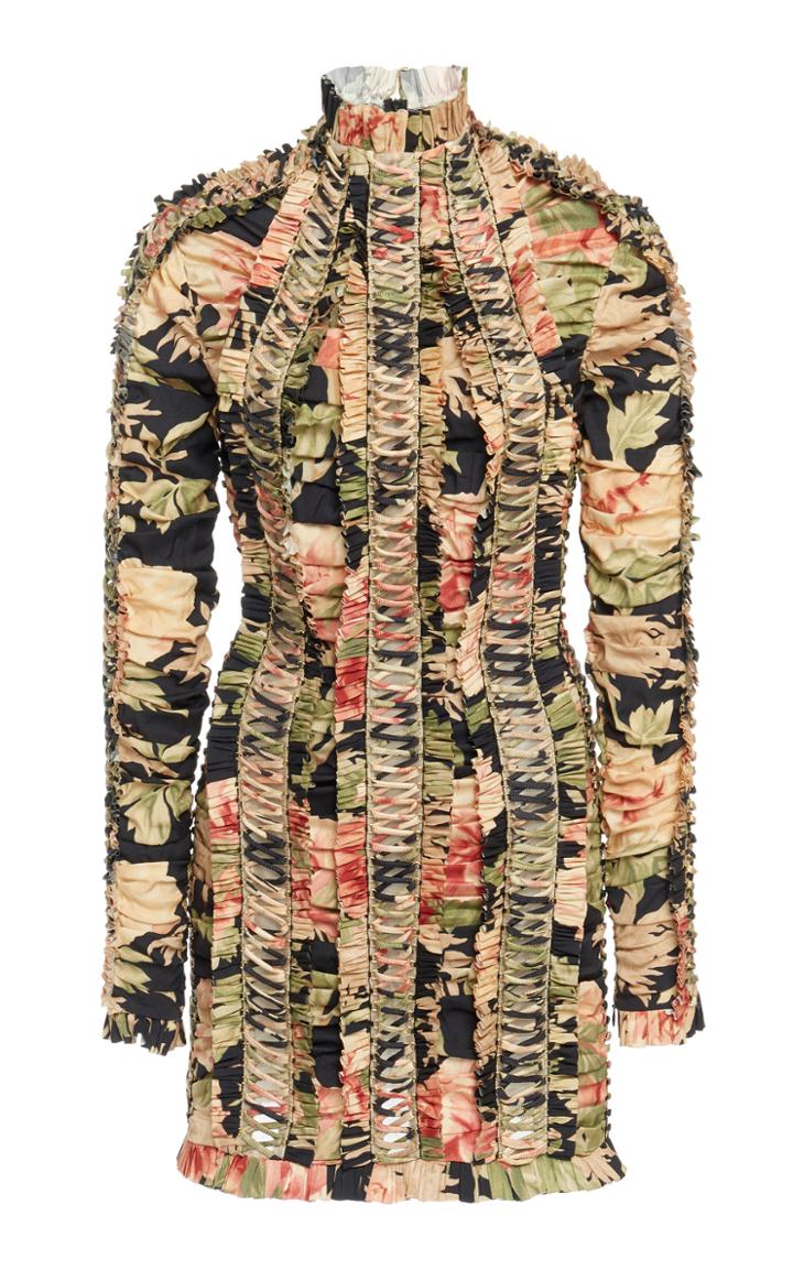 Zimmermann Espionage Silk Lace-up Pencil Dress