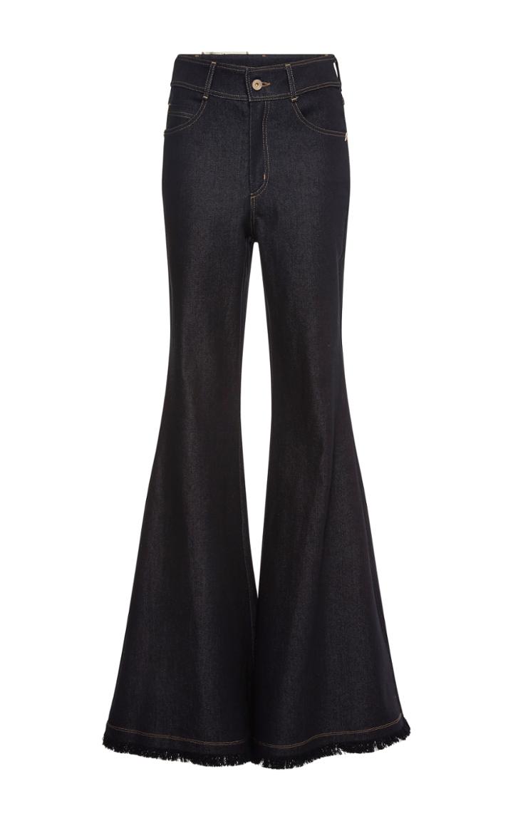 Maria Lucia Hohan Ross Flared Fringe Trim Pants