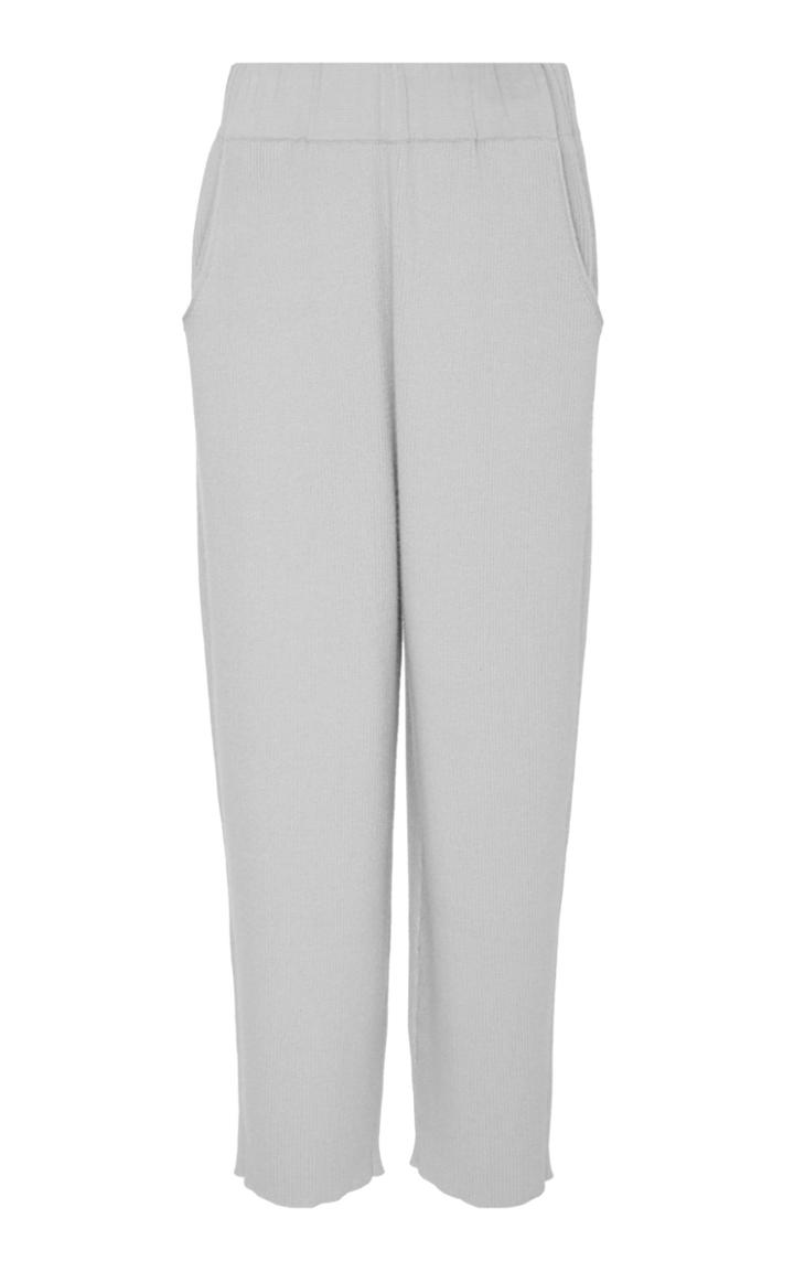 Sally Lapointe Ribbed Cashmere And Silk-blend Culottes