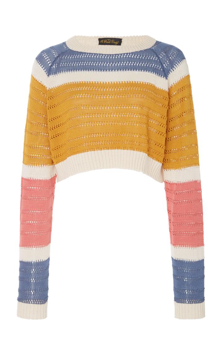 A Peace Treaty Nurra Color Block Crop Top