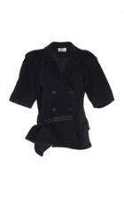 Preen By Thornton Bregazzi Cadie Asymmetrical Wool Blazer
